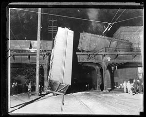 Unidentified train derailment