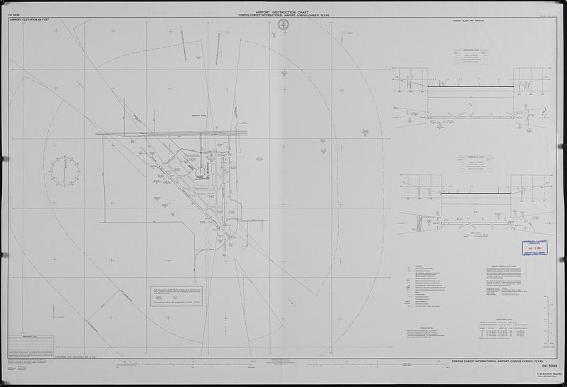 Airport obstruction chart, OC 5032, Corpus Christi International Airport, Corpus Christi, Texas