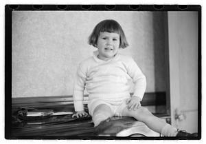 A smiling toddler