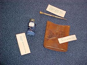 Continental agateware perfume bottle