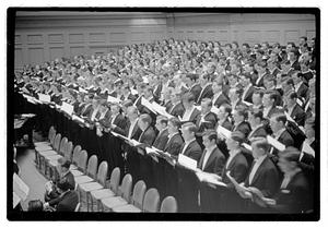 Harvard & Radcliffe Glee Clubs symphony Woodworth conducting, Symphony Hall