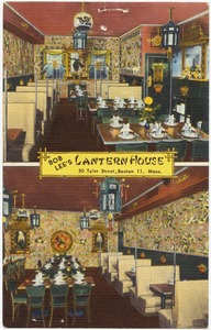 Bob Lee's Lantern House, 20 Tyler Street, Boston 11, Mass.