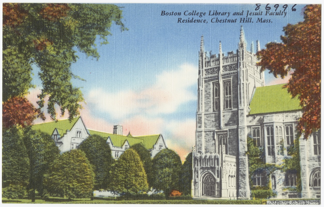 Boston College Library and Jesuit Faculty Residence, Chestnut Hill, Mass.