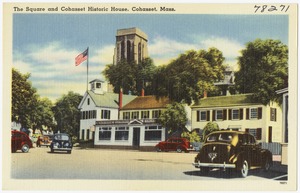 The square and Cohasset Historic House, Cohasset, Mass.
