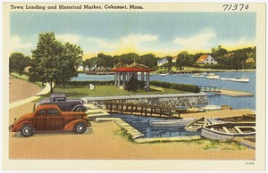 Town landing and historical marker, Cohasset, Mass.