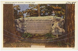 Graves of British soldiers, Concord, Mass.