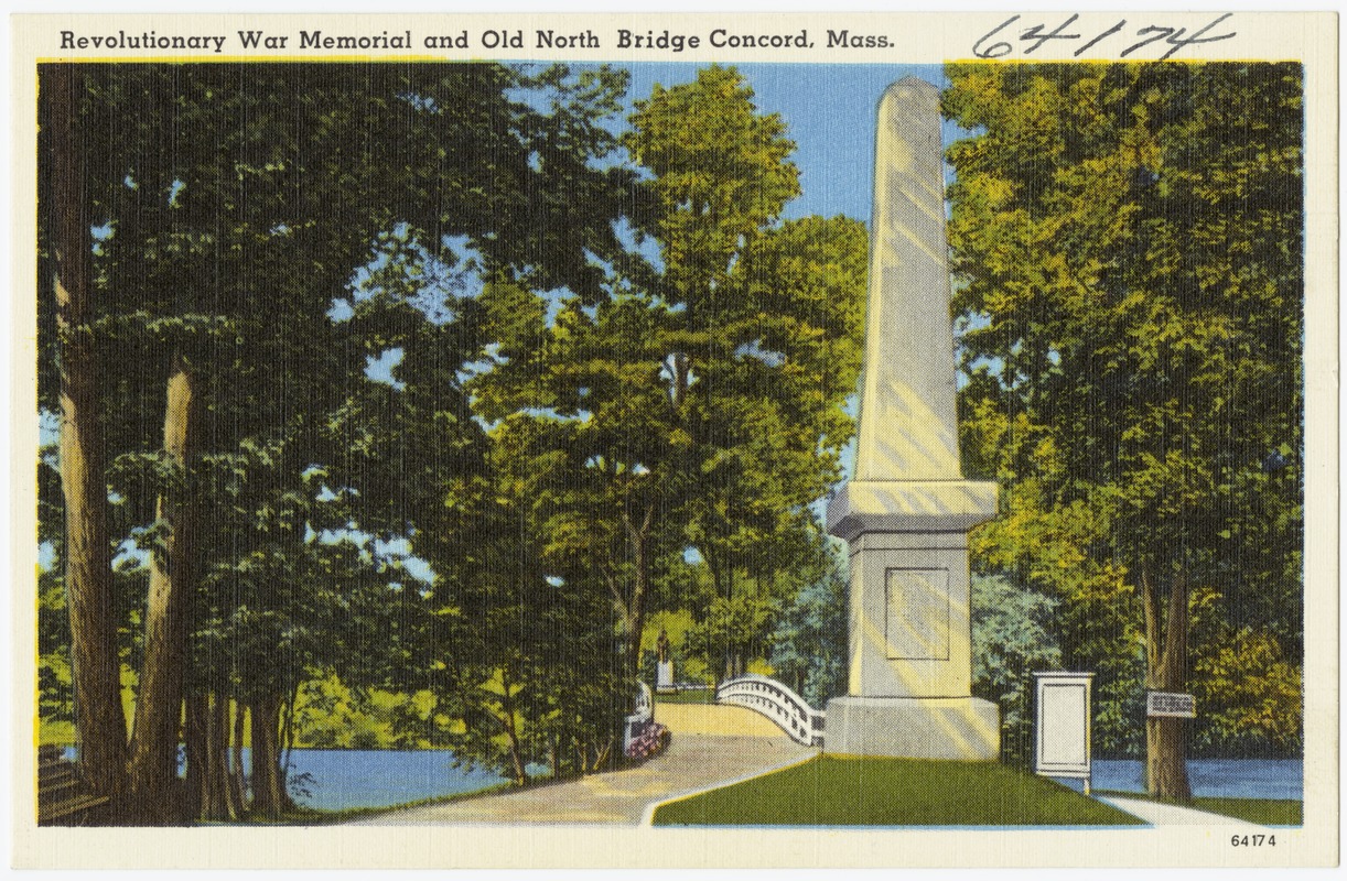 Revolutionary War Memorial and Old North Bridge, Concord, Mass.