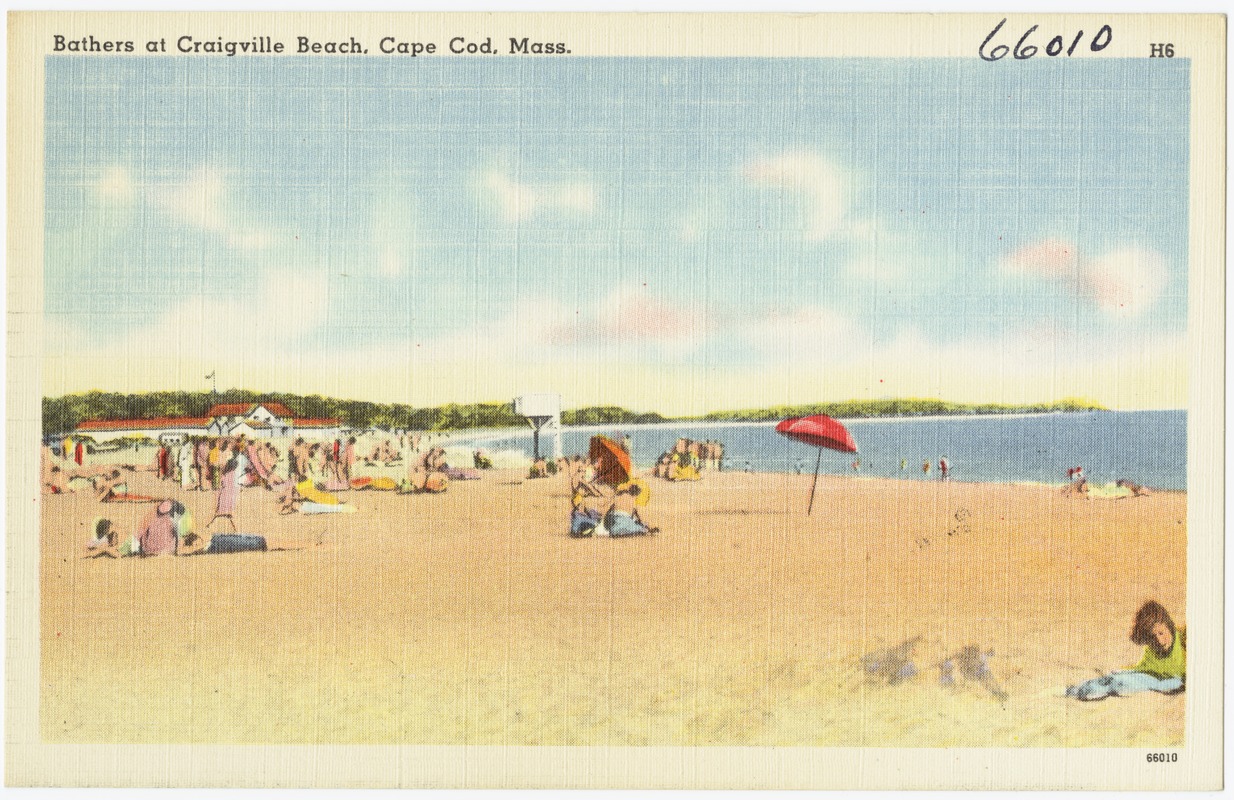 Bathers at Craigville Beach, Cape Cod, Mass.