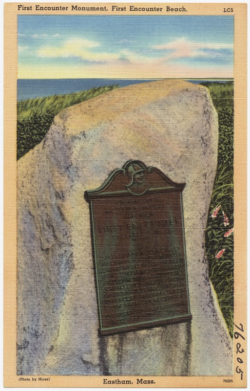 First Encounter Monument, First Encounter Beach, Eastham, Mass.