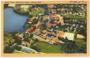 Aerial view, Falmouth, Mass., looking west