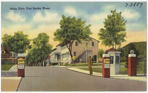 Main Gate, Fort Banks, Mass.