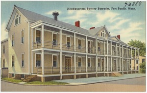Headquarters Battery Barracks, Fort Banks, Mass.