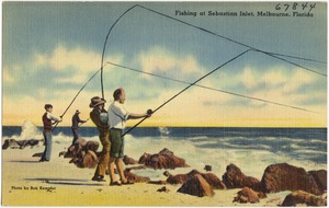 Fishing at Sebastian Inlet, Melbourne, Florida