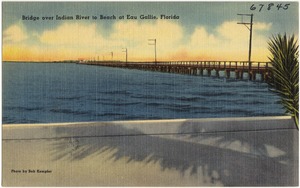 Bridge over Indian River at Eau Gallie, Florida