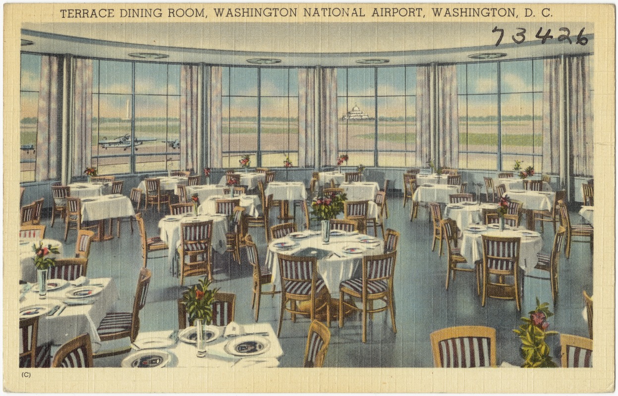 Terrace dinning room, Washington National Airport, Washington, D. C.