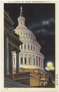 U. S. Capitol at night, Washington, D. C.