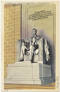 Interior of Lincoln Memorial, Washington, D. C.