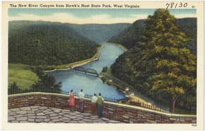 The New River Canyon from Hawk's Nest State Park, West Virginia