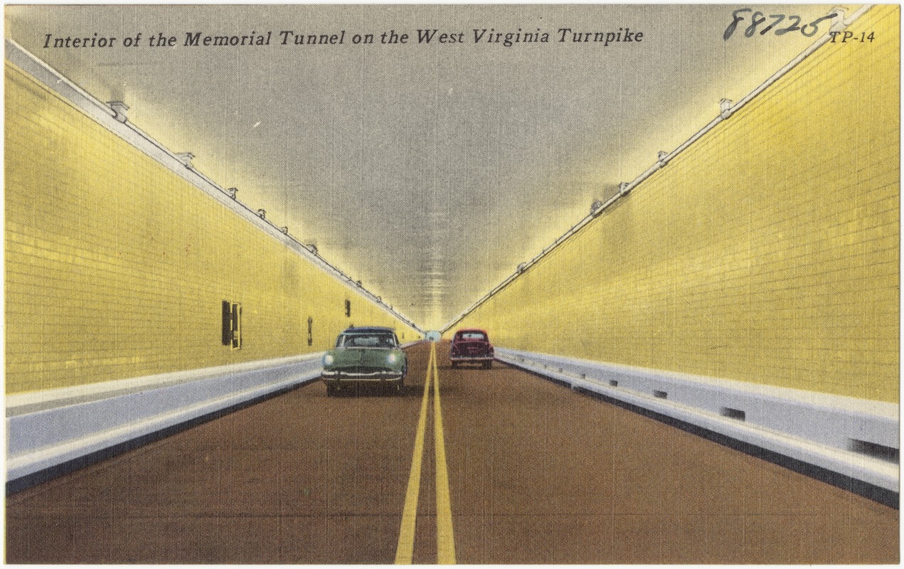 Interior of the Memorial Tunnel on the West Virginia Turnpike
