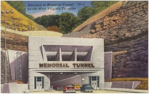 Entrance to Memorial Tunnel on the West Virginia Turnpike
