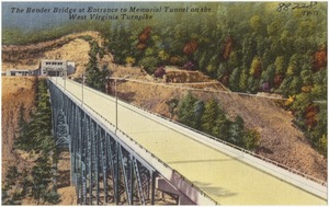 The Bender Bridge at entrance to Memorial Tunnel on the West Virginia Turnpike