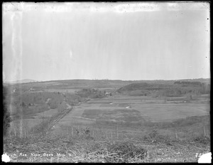 Wachusett Reservoir, north across the valley towards French Hill, from near Bee's Mill Pond, West Boylston, Mass., Mar. 28, 1896