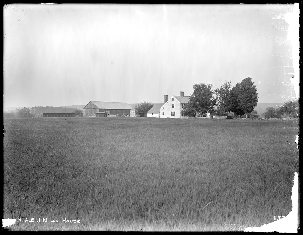 Wachusett Aqueduct, Elsie J. Mills' house, station 411, from the southwest, Northborough, Mass., May 25, 1896