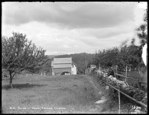 Wachusett Aqueduct, Henry Kramer's house, showing taking north of it, from the east, Clinton, Mass., Jun. 12, 1896