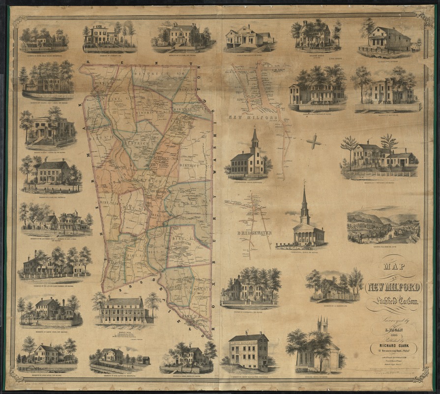Map of New Milford, Litchfield Co., Conn