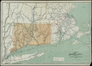 Map of the railroads of Connecticut