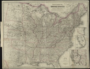 Traveler's rail road map of the United States to accompany "Boston to Washington" Riverside Series Centennial Guides