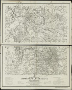 Map of that portion of the Department of the Platte and adjacent territory west of the 103rd meridian