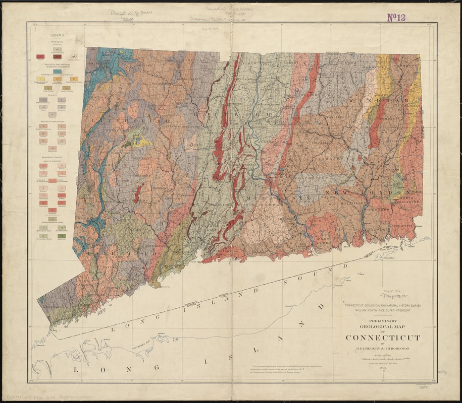 Preliminary geological map of Connecticut