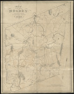 A map of the town of Holden