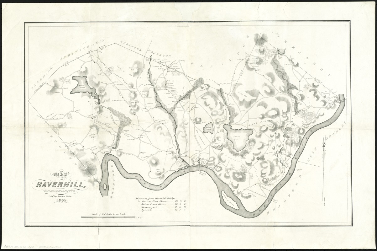 Map Of Haverhill Massachusetts Digital Commonwealth 4469