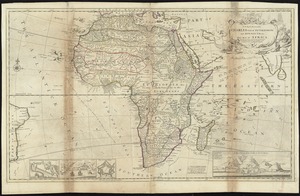 To the Right Honourable Charles, Earl of Peterborow, and Monmouth, &c. this map of Africa, according to ye newest and most exact observations is most humbly dedicated