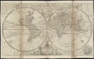 A new and correct map of the world, laid down according to the newest discoveries, and from the most exact observations