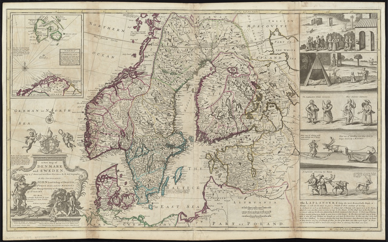 A new map of Denmark and Sweden