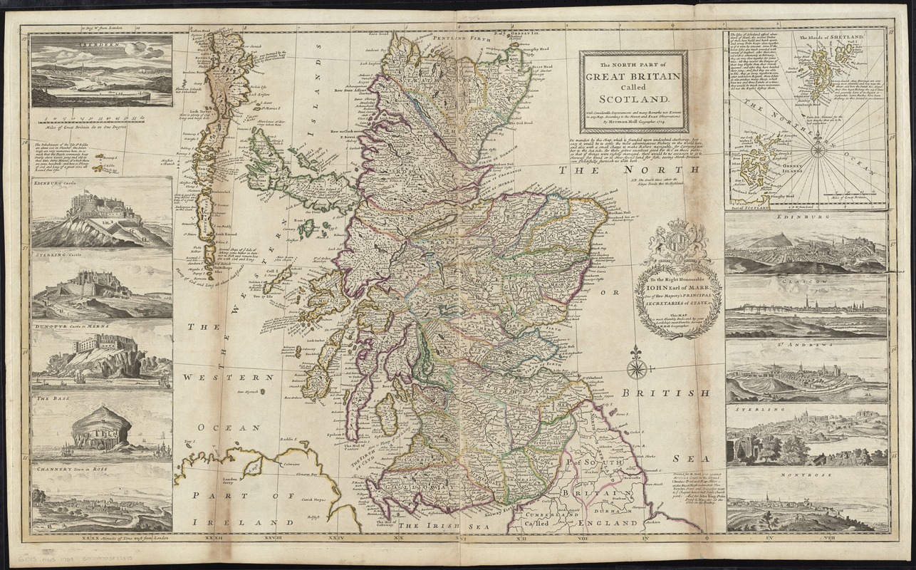 The north part of Great Britain called Scotland