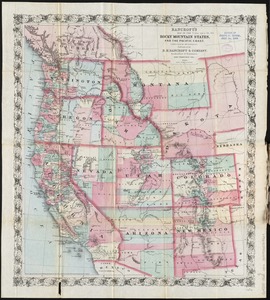 Bancroft's map of the Rocky Mountain states, and the Pacific coast