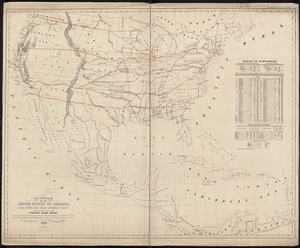Diagram of the United States of America, Mexico, the West India Islands and Isthmus of Darien