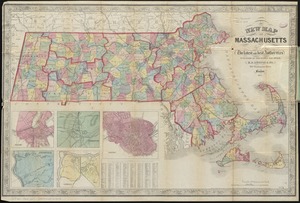 New map of Massachusetts compiled from the latest and best authorities
