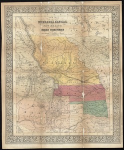 A new map of Nebraska, Kansas, New Mexico, and Indian Territories