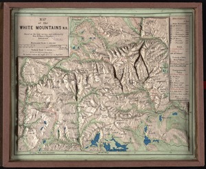 Map of the White Mountains, N.H