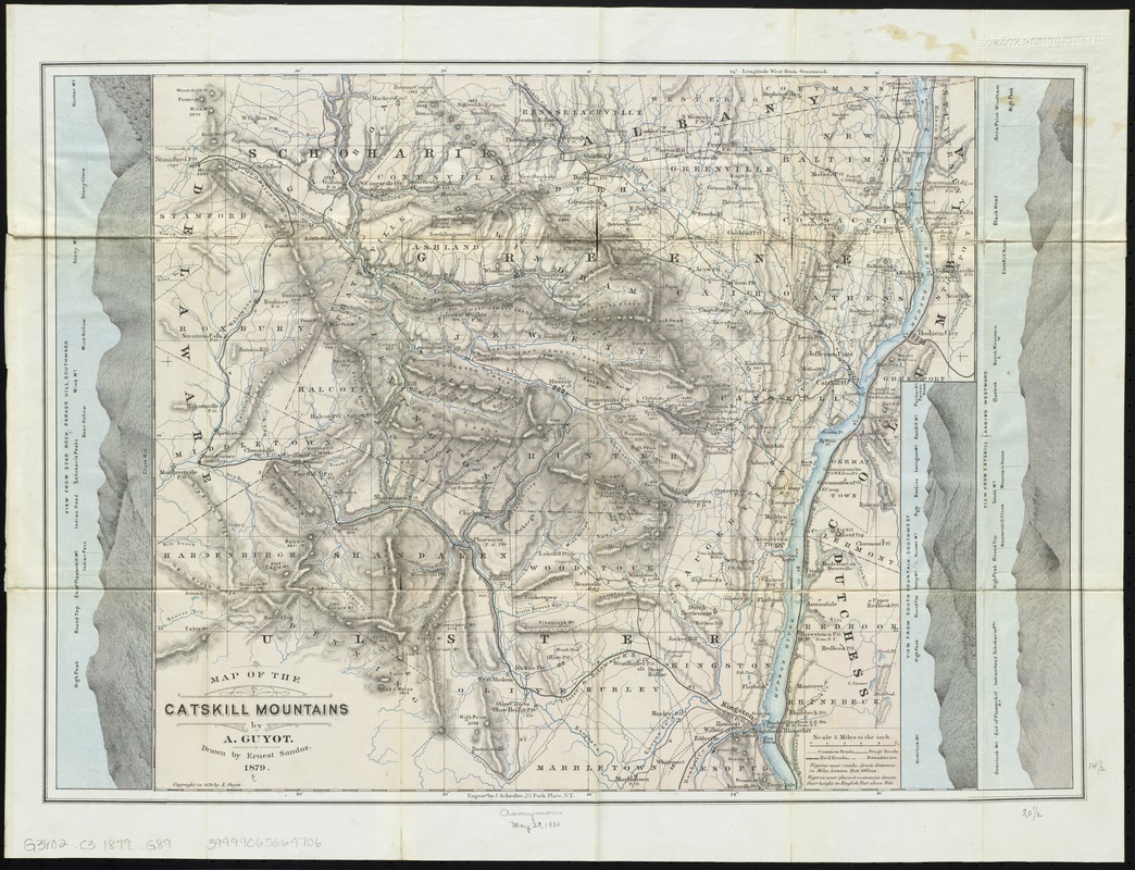 Map of the Catskill Mountains