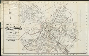 Map of city of Schenectady and village of Scotia, 1917