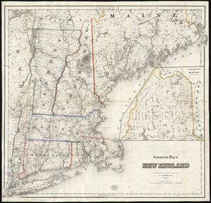 Commercial map of New England