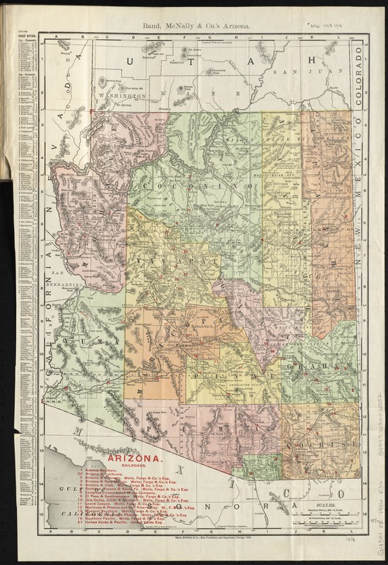 Rand, McNally & Co.'s Arizona