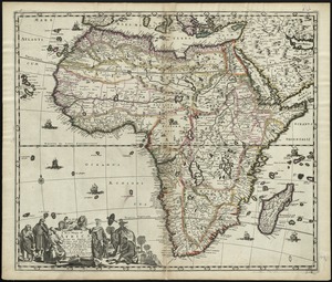 A new mapp of Africa divided into kingdoms and provinces