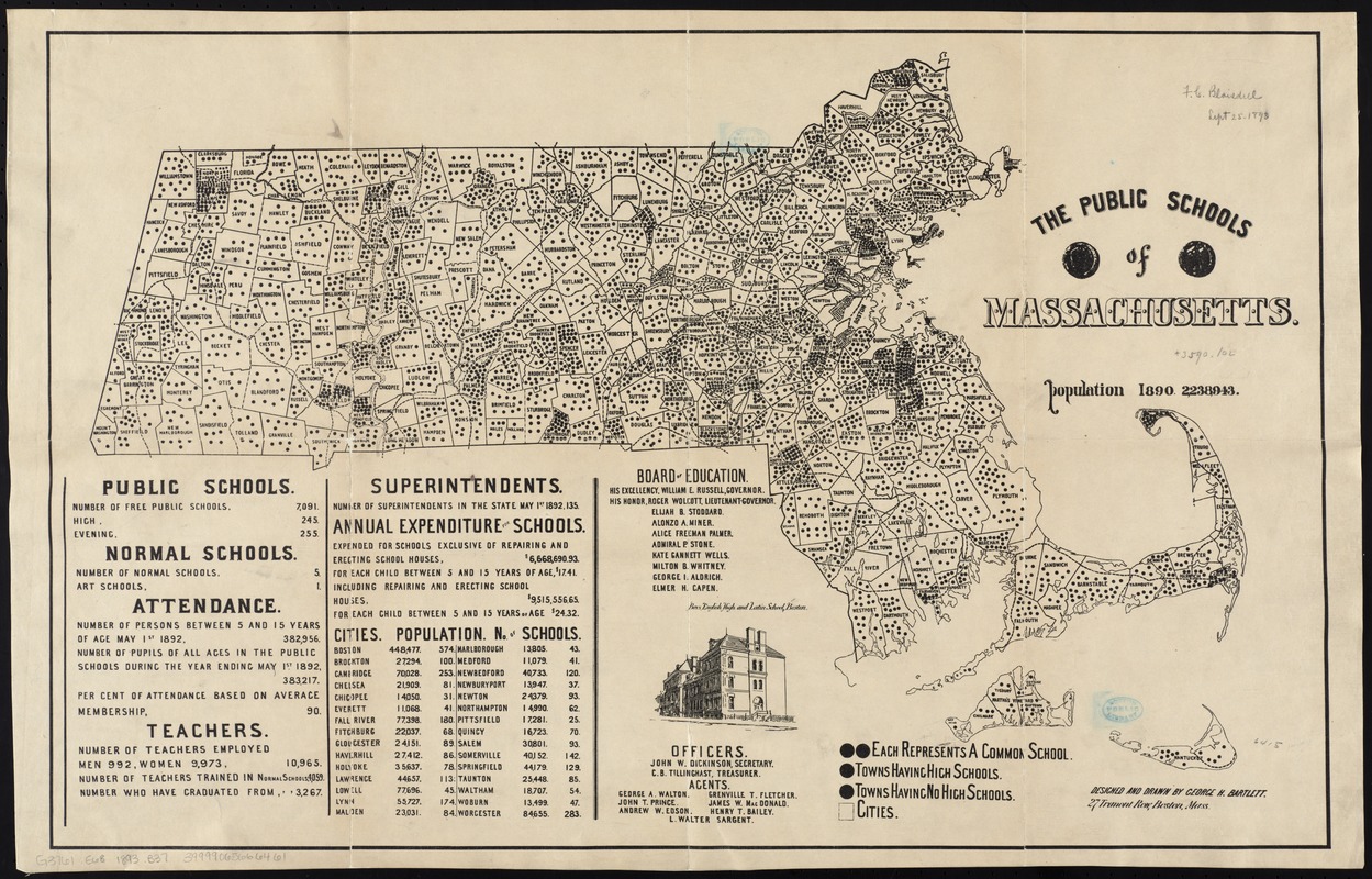 The Public Schools Of Massachusetts Norman B Leventhal Map